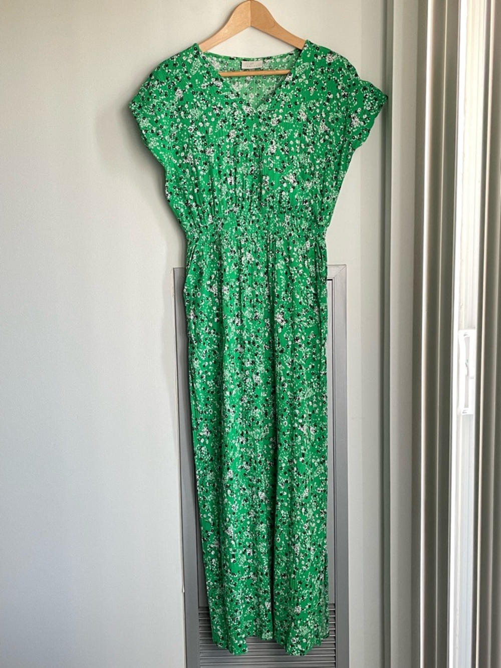 KAFFE Green Floral Maxi Dress